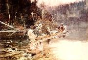 Charles M Russell On the Flathead Sweden oil painting reproduction